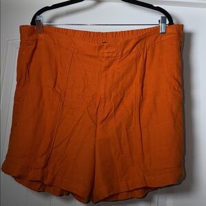 ELOQUII Vibrant Orange Shorts